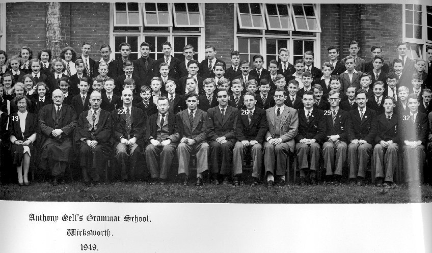 Wirksworth Parish Records 1608 19 Anthony Gell School 1949